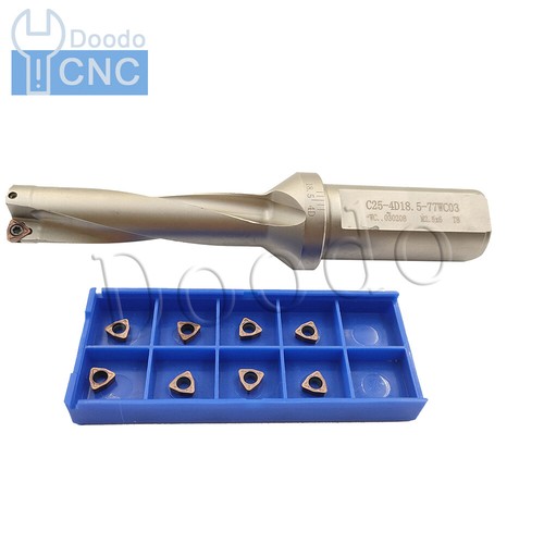 U drill C25-4D 18.5mm WC Series Drill Insert Fast Drilling Bit +10PCS WCMX030208 - Picture 2 of 9