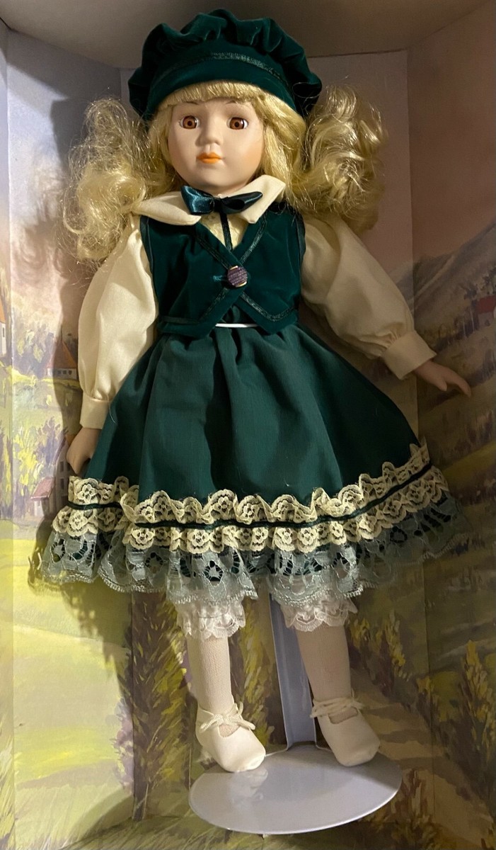 SPECIAL EDITION Genuine Porcelain Doll with Stand NIB #4495