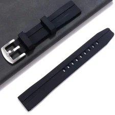 XL Silicone Watch Strap Band Extra Long Rubber Smart Band 18-24mm 14+9cm Length