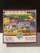 Charles Wysocki PRAIRIE WIND FLOWERS 1000 Piece Buffalo Puzzle - COMPLETE