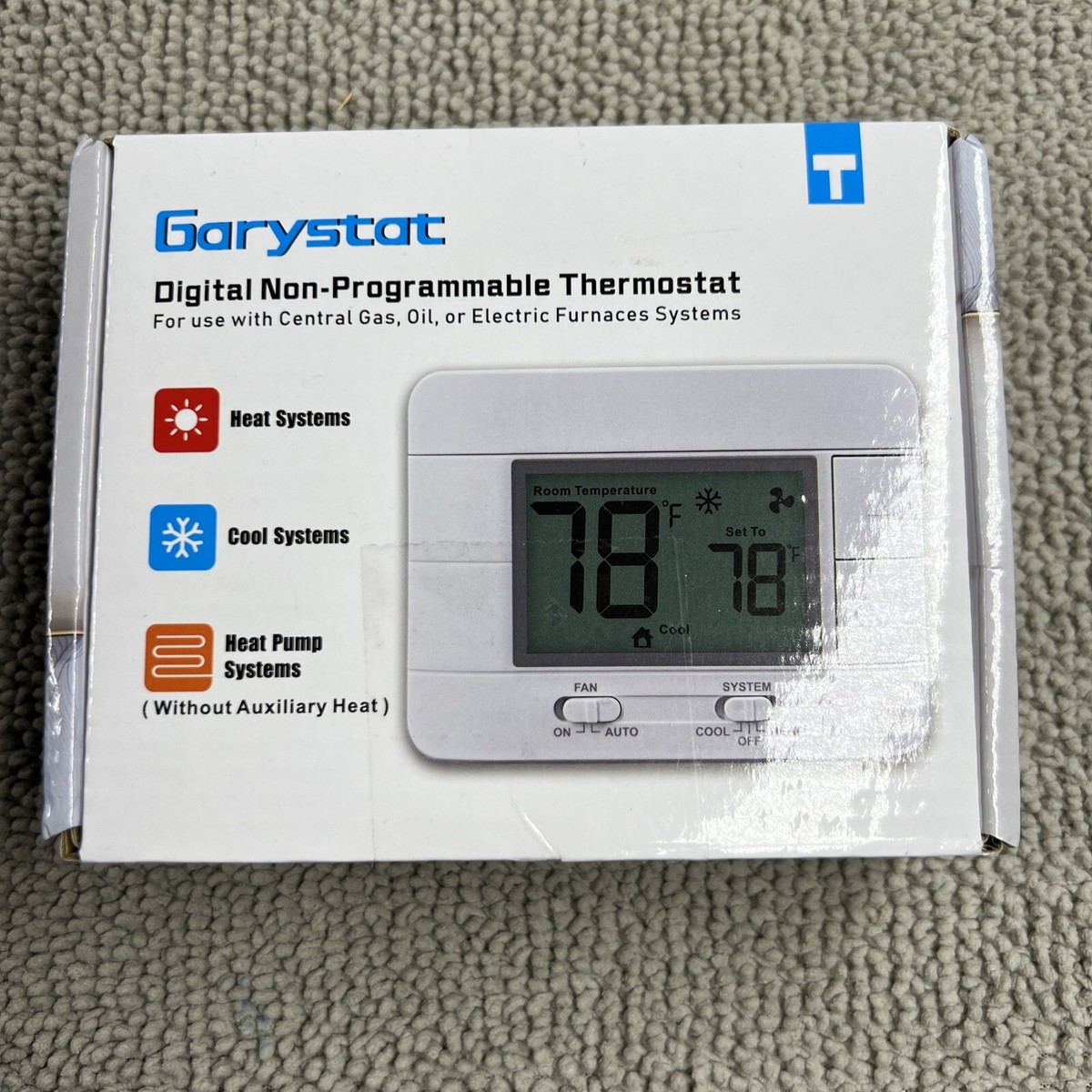 Non-Programmable Thermostats for Home Conventional Single-Stage Systems