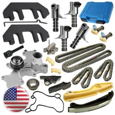 Water Pump Mounting Cover Timing Chain Kit Valve Tool For Ford Transit 350 3.7L