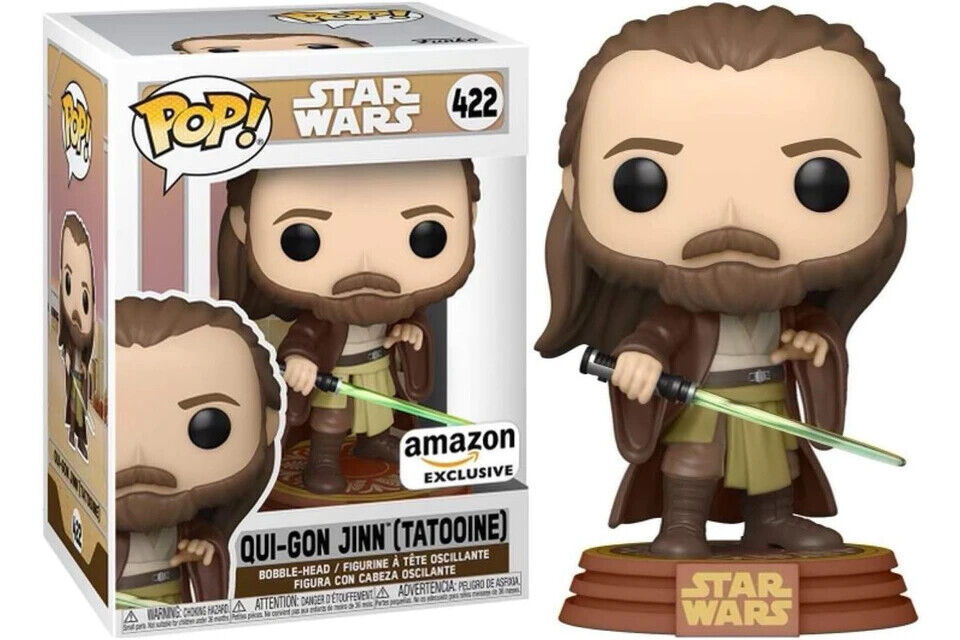 Star Wars Qui-Gon Jinn Tatooine Exclusive 422 Funko Pop 2021 4 Inch Vinyl  Figure — Jett's Toy Hutt ®