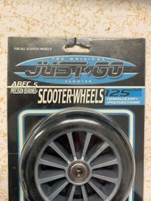125 mm scooter wheels, push scooter wheels, ABEC 5 bearings. Just Go wheels.