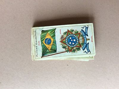 B1L Zigarettenkarte John Player Flaggen Nr 7 Brasilien 