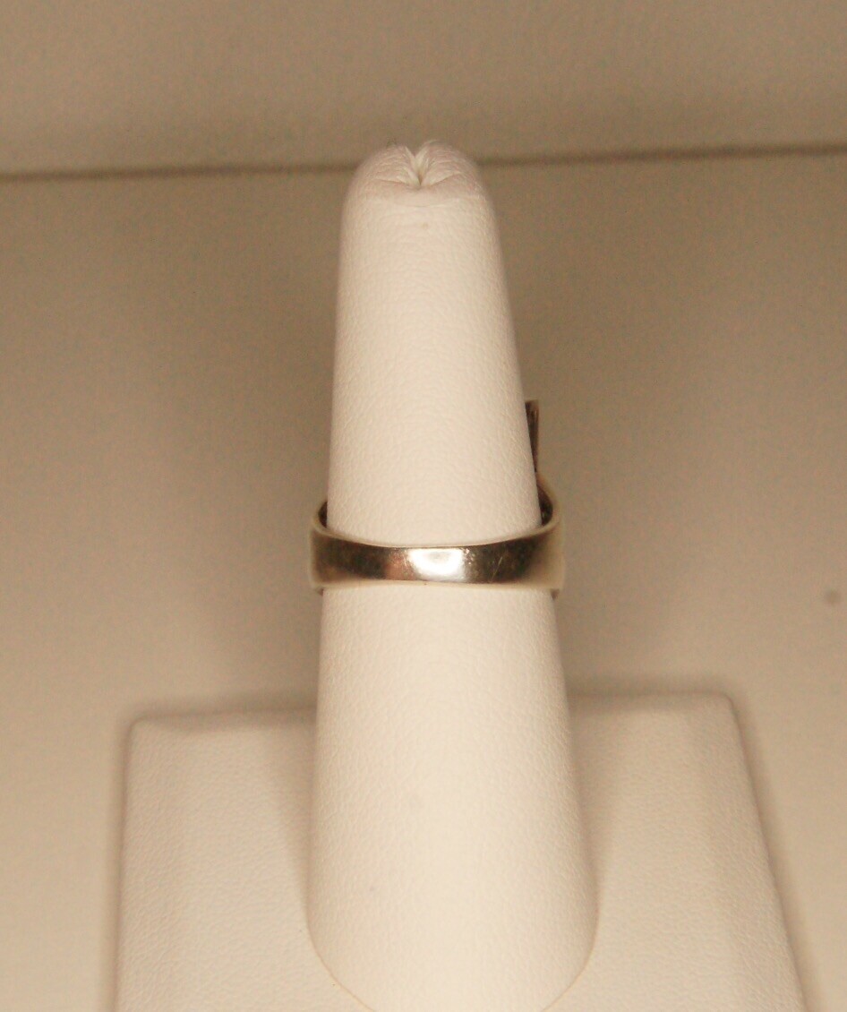 Sterling Silver Large Rectangle Marcasite Pave Ri… - image 4