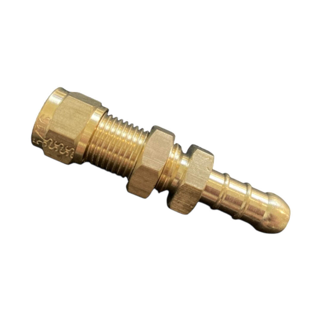 Gas Bulkhead Nozzle Adaptor 5/16"" Copper to Nozzle BBQ Caravan Motorhome