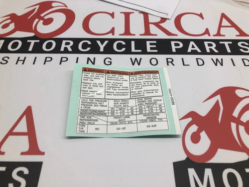 LABEL, TIRE INFORMATION | E28