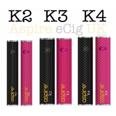 Aspire K2, K3,Kit Batteries Black / Pink E-Cig Battery 100% Authentic *UK  Stock*