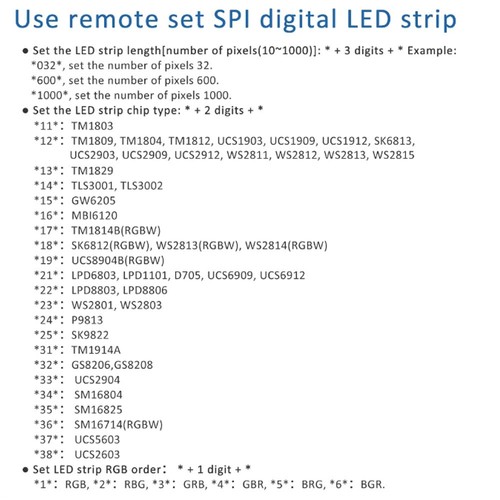 Wifi RF LED tape Controller Fr SPI RGB/RGBW Pixel Addressable Strip Module Light - Picture 11 of 14
