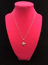 Stunning Necklace with Sterling Starfish Charm on sterling silver chain M1