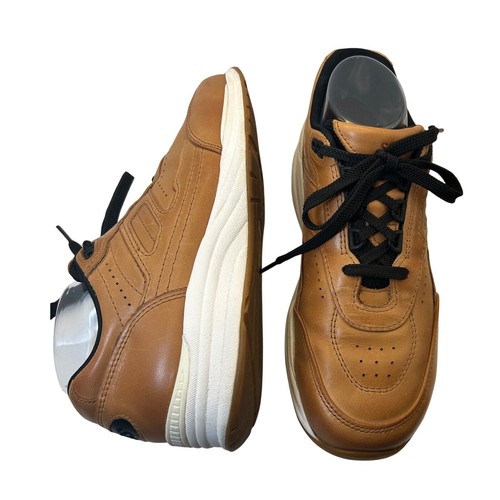 SAS Leder Komfort Wanderschuhe gepolsterte Unterstützung Herren hellbraun braun Größe 8M