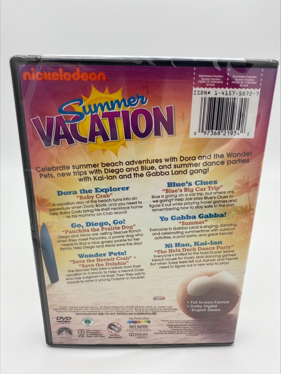 Nickelodeon Favorites: Summer Vacation (DVD, 2011