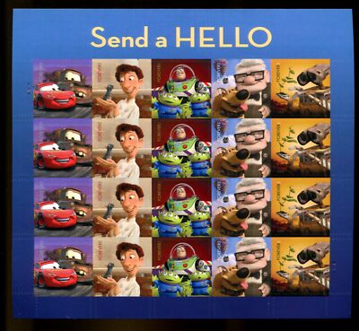 US Sheet MNH #4553-4557 Forever Disney - Pixar Characters / Hello   ,4553