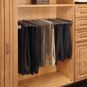 Rev A Shelf Chrome 30 In Pull Out Pants Rack 16 Pair Capacity R