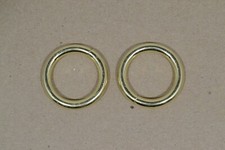 O Ring - 1" - Brass Plated - Wire Welded - Pack of 12 F488