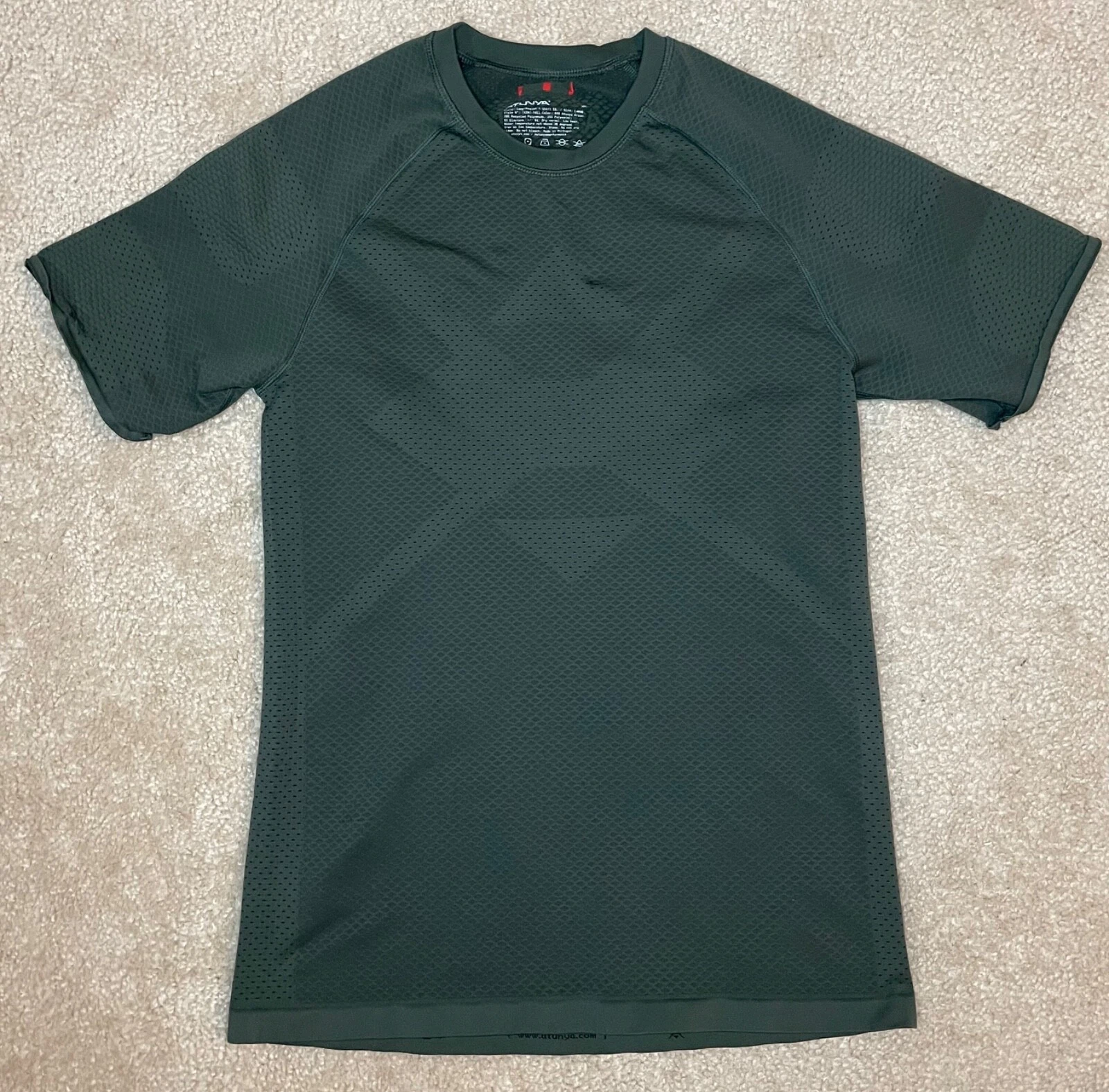 Atunya Green Style 1011 Kinetic Compression S/S Fitness Athletic Shirt - Mens L