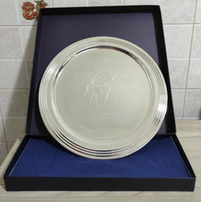 Piatto Artistico Silver Plate ERNESTO TRECCANI serie I VOLTI DELL'AMORE Inciso