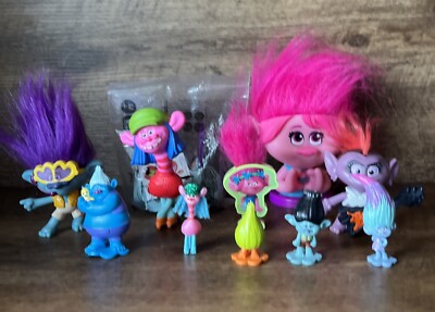 Dreamworks Trolls Movie Figures Lot Collectible Kids Toys Gifts Fast USA Shipper