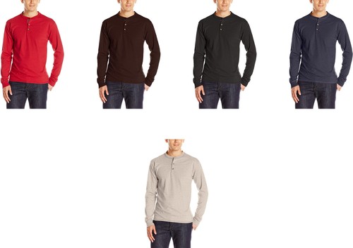 Hanes Men's Long Sleeve Beefy Henley 