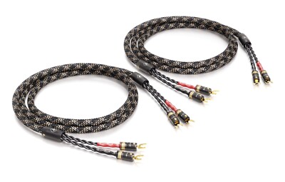 Viablue -SC-4 Silver- HighEnd Lautsprecherkabel single-wire - Spades T8 - Cobra