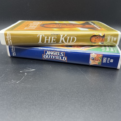 VHS Live Action 2-Pack Disney Family Movies - The Kid & Angels In The Outfield  - Foto 3 di 5