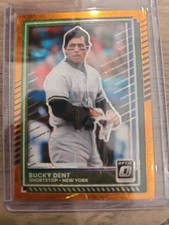 2025 Donruss Optic Orange Velocity Prizm #14 Bucky Dent - Yankees