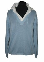 Damen Pullover Strickpullover V-AUSSCHNITT Hellblau Blau Capuccino Gr. 40 Neu