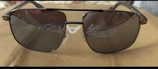 Bmw Square Black Metal Sunglasses Gray Plastic Lenses Classic