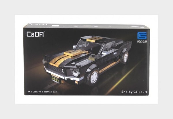 Cada DBLC55034W Ford USA - Shelby GT 350H 1966, 285 Tlg., Schwarz Gelb, 1/24-image