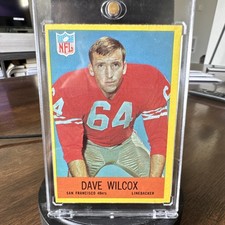 Philadelphia 1967 Dave Wilcox #178 San Francisco 49ers NFL Football Card
