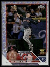 2023 Topps Chrome Logofractor Edition #107 Steven Kwan