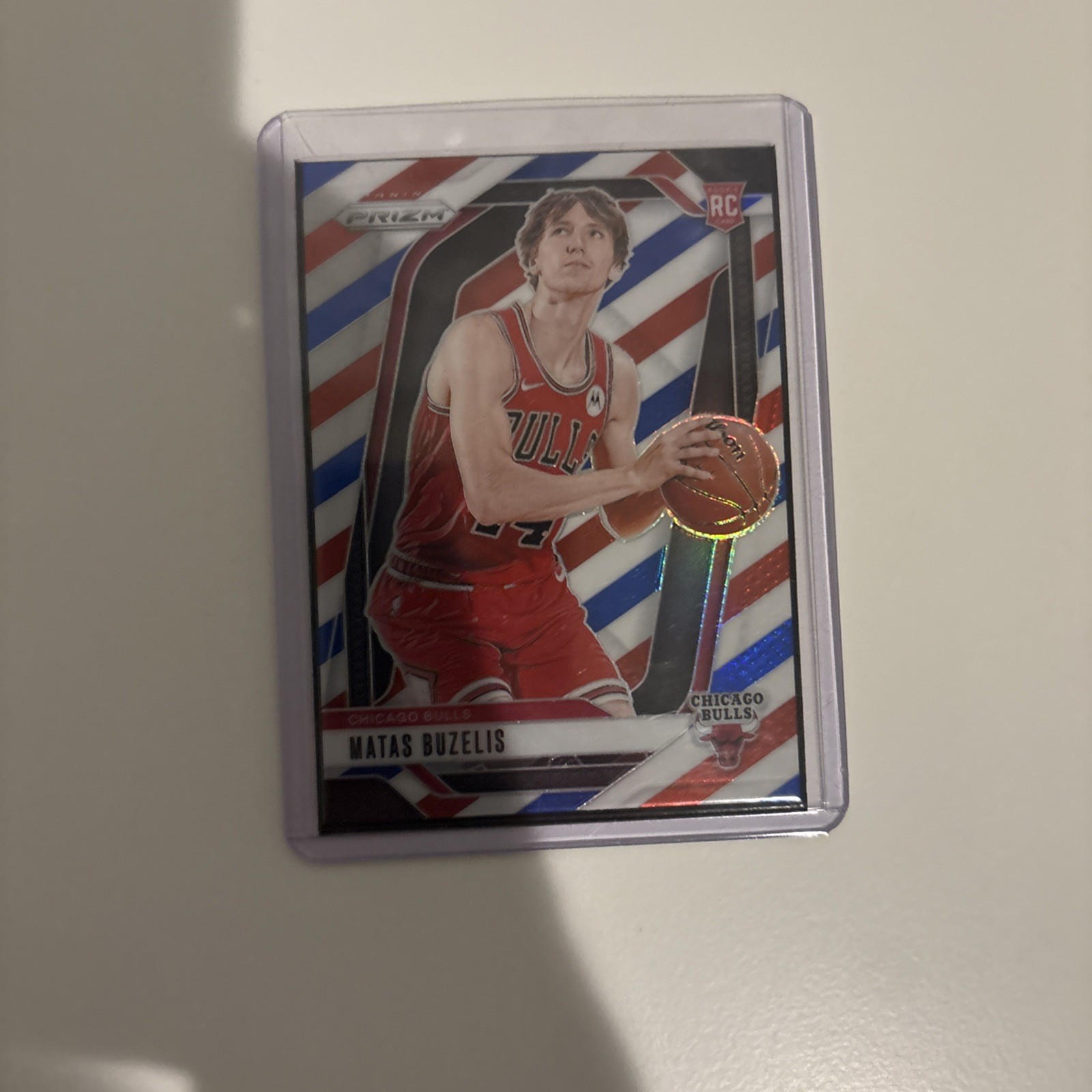 2024-25 Panini Prizm - Matas Buzelis #252 Red White & Blue Prizm (RC)