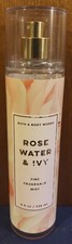 Bath  Body Works ROSE WATER  IVY Fine Fragrance Mist - 8 oz. - RETIRED / RARE