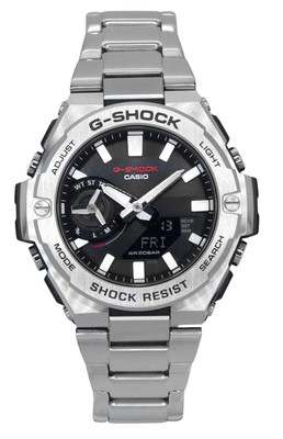 Casio G-Shock G-Steel Black Dial Sports Solar 200M Men's Watch GST-B500D-1A
