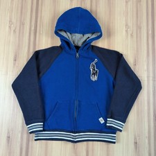 Polo Ralph Lauren Big Pony Zip Up Hoodie Youth Size M 10-12 