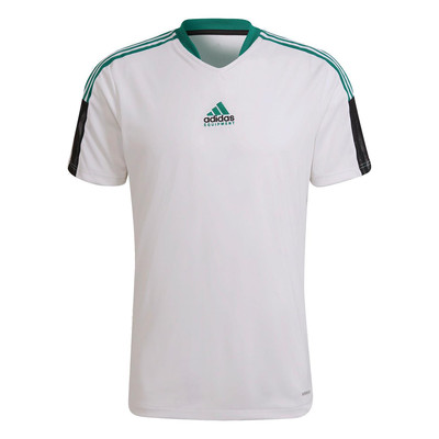 Adidas HERREN EQUIPMENT TIRO TRIKOT T-SHIRT WEISS GRÜN FUSSBALL EQT RETRO NEU OG