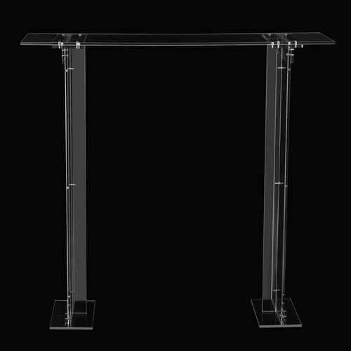 Venue Decorations Tall Clear Acrylic Flower Stand Rectangular Long Floral Fram - Picture 5 of 15