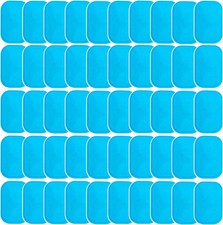 ABS Gel Pads, 50PCS Muscle Stimulator Pads Replacement for Ultimate Muscle EMS T