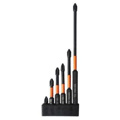 6Pcs/set Batch Head Impact Strong Cross Hardness Screwdriver 25-150mm