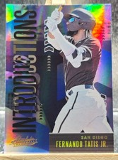 FERNANDO TATIS JR. 2020 Panini Absolute #INT-5 INTRODUCTIONS INSERT Padres 