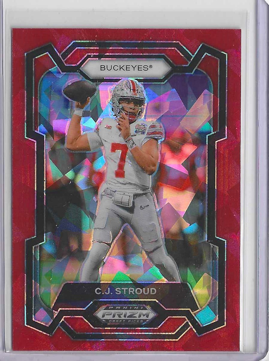 C.j. Stroud 2023 Panini Prizm Draft Picks - #102 Red Ice Prizm (RC)
