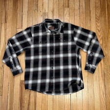 Orvis Heavy Weight Cotton Flannel Shirt Shacket Men's Size Extra Large XL Plaid