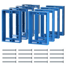 1/2 Inch Electrical Box Extender Blue ABS Single Gang Receptacle 8 PCS