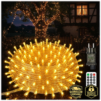 Lichterkette AußEn 45M 400 Leds Warmweiß IP44 Wasserdicht Mit Fernbedienung