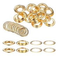 20Er Set ÖSen Mit Unterlegscheiben 30Mm Metall-ÖSen-Kit FüR Diy, Gold