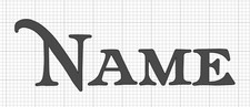 Custom Personalized Name Vinyl Decal Sticker