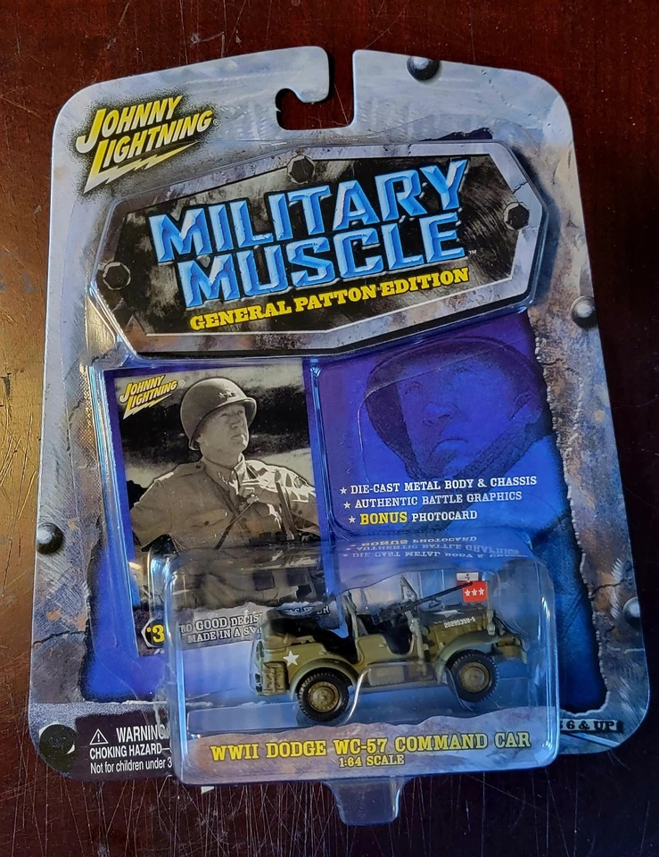 Johnny Lightning WWII Military Muscle Diecast Lot General Patton Ground Assault - Image 3 of 4