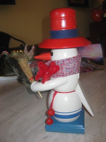 Steinbach Vintage Handarbeit Schneemann Weihnachten Nussknacker aus Deutschland - Bild 4 von 10