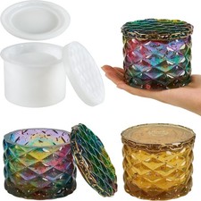 ISSEVE Jar Resin Molds Silicone, Large Diamond Molds,